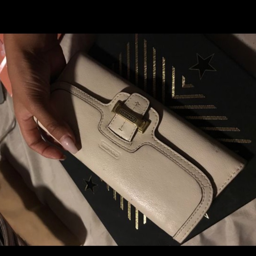Ivory coach wallet